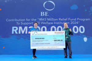 挺星洲基金会“300万送暖” BE International捐30万